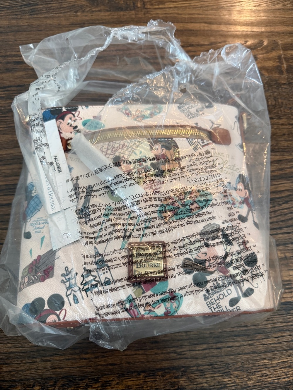 Dooney and Bourke EPCOT International Food and Wine Festival 2022 Crossbody Bag - Picture 4 of 5